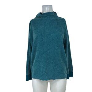 NIKE YOGA - WOMEN'S XS - GREEN LONG SLEEVE TURTLE NECK THERMA FIT SHIRT TOP